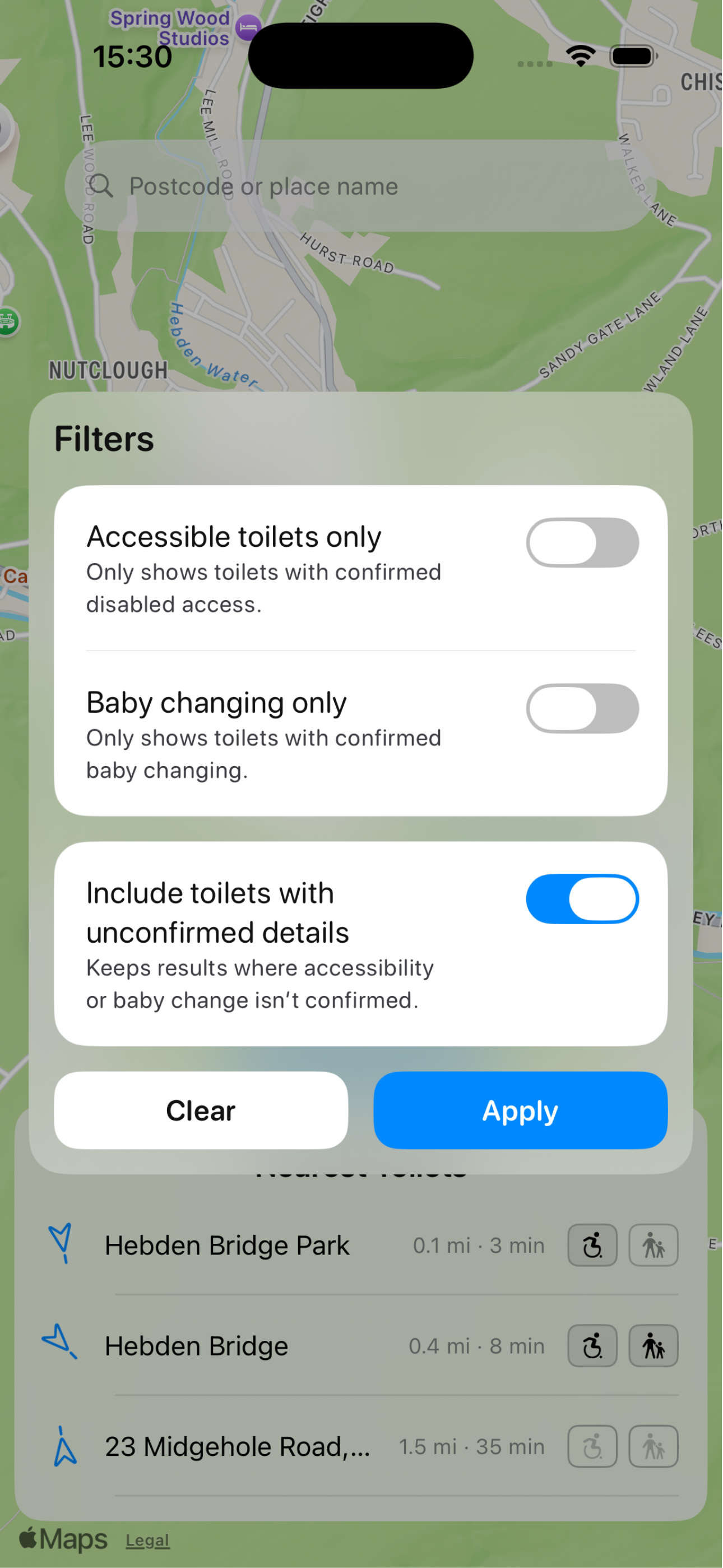 Filter for essentials